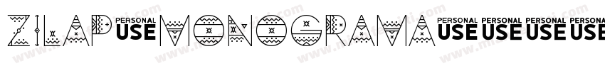 Zilap Monograma字体转换